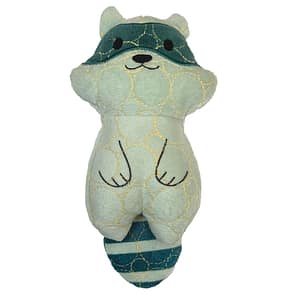 Bite Force Racoon Durable plush dog toy