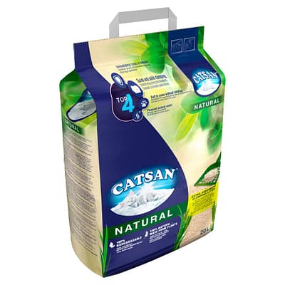 CATSAN Natural Biodegradable Clumping Cat Litter, 20ltr