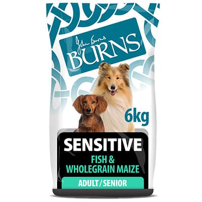 Burns Sensitive Fish and Wholegrain Maize Dry Dog Food