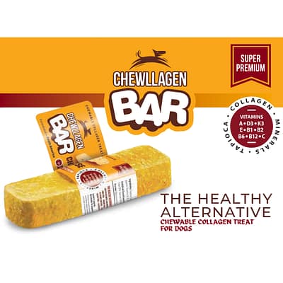Chewllagen Bar Beef Hard Chew for Dogs