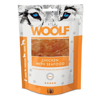 Woolf Chicken and Seafood Dog Snacks