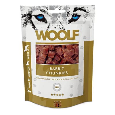 Woolf Rabbit Chunkies Dog Snacks