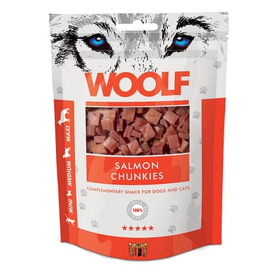 Woolf Salmon Chunkies Dog Snacks