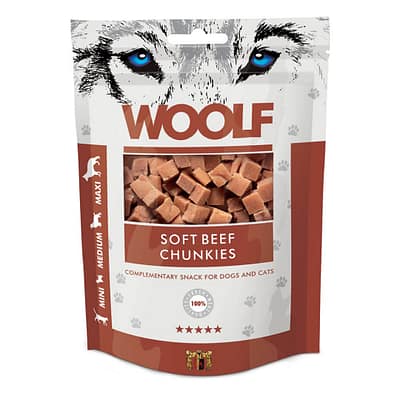 Woolf Beef Chunkies Dog Snacks