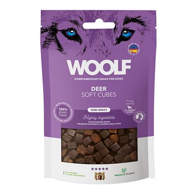 Woolf Soft Cubes Deer Dog Snacks