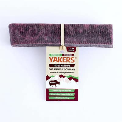 Yakers Cranberry XL Dog Chew