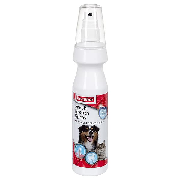 Bottle of Beaphar Fresh breath Spray for cats and dogs