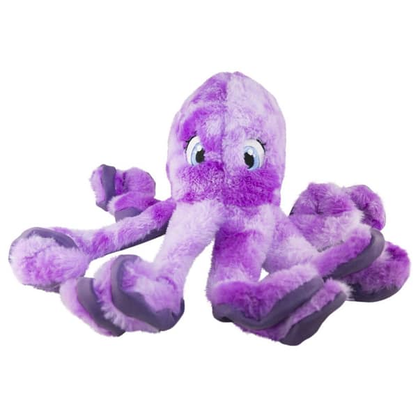 KONG SoftSeas Octopus 1024 Purple Soft Plushie Octopus Dog Toy