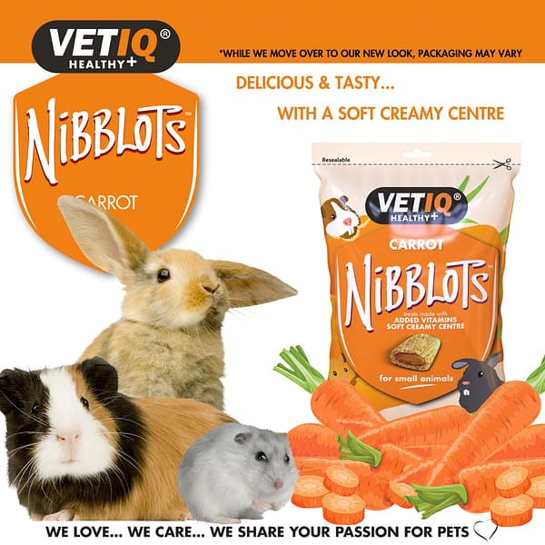 VETIQ Nibblots Carrot for Small Animals Properties VETIQ Nibblots Carrot for Small Animals Properties