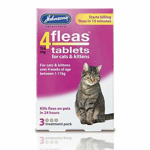 4Fleas Cat/Kitten Flea Tablets 3 Pack
