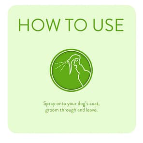 Animology Stink Bomb Deodorising Dog Spray how to Use Infographic 1080px