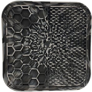 Swirly Black and Grey lick mat for dogs