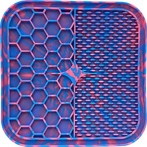 Swirly Blue and Pink lick mat for dogs
