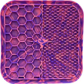 Swirly Pink and purple lick mat for dogs