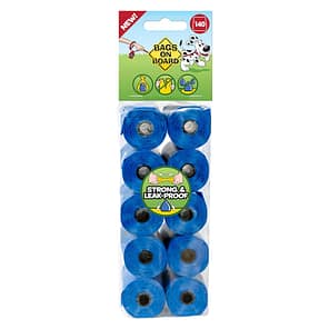 Pack of 140 Blue Dog Poop Bags in 10 rolls