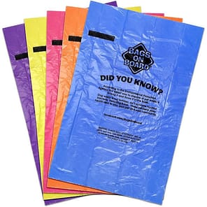 Bags On Board Rainbow Dog Poo Bags Open Colours 1000
