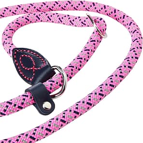DL4749 Dog & Co Pink Slip Lead Close Up Slider 1000