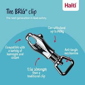 Halti BRIG Safety Lead BRIG Clip Infographic 1080