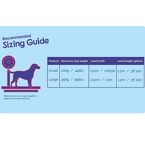 Halti Walking Lead Size Guide 1024