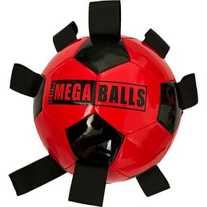 Red Tabbed Football Dog Toy