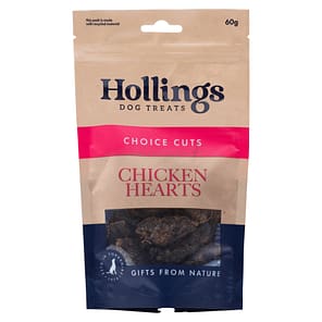 Bag of Chicken Hearts Natural Dog Treats