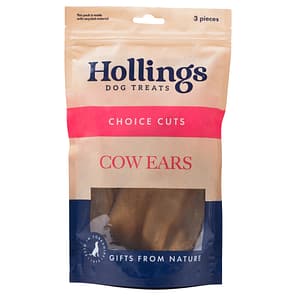 Pack of 3 Cow Ears Natural Dog Treat