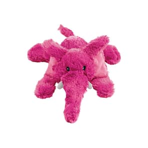 KONG plush pink Elephant dog toy