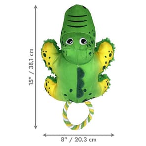 KONG Cozie Tuggz Alligator Dimensions 1080