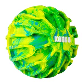 Yellow & Green Swirl coloured XL dog ball