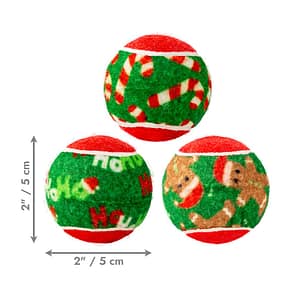 KONG Holiday SqueakAir Balls Small Dimensions 1080px