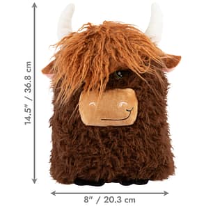 KONG Jumbo Highland Cow Brown Dimensions 1080px