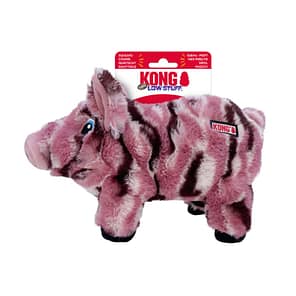 KONG Low Stuff Stripey Pig On Card 1080