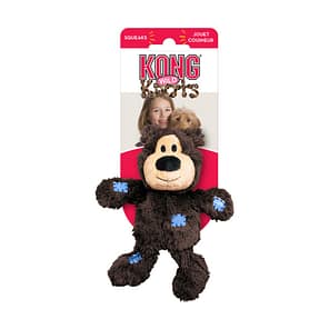 KONG Wild Knot Bear XS Brown on card 1024