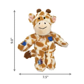 KONG Giraffe dog toy with dimensions