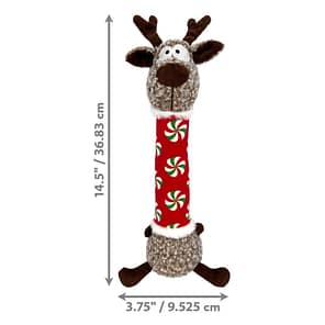 KONG Xmas Shakers Luvs Reindeer Dimensions 1024