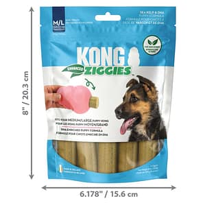 KONG Ziggies Puppy MedLge Pack Dimensions 1024