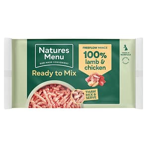 2kg Bag of Natures Menu Lamb and chicken mince raw dog food
