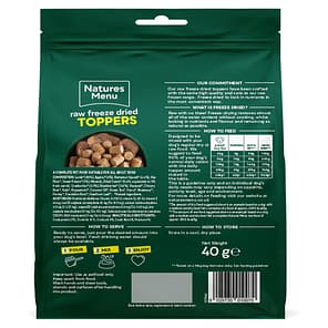 Natures Menu Raw Freeze Dried Toppers 40g Lamb BOP 1080px