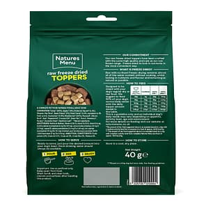 Natures Menu Raw Freeze Dried Toppers 40g Turkey BOP 1080px