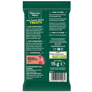 Natures Menu Raw Freeze Dried Treats Beef Back 1080