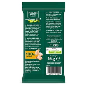 Natures Menu Raw Freeze Dried Treats Chicken Back 1080