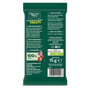 Natures Menu Raw Freeze Dried Treats Lamb Back 1080