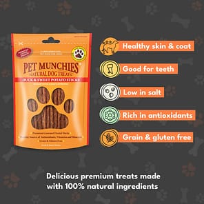 Pet Munchies Duck Sweet Potato Sticks Infographic 1080px