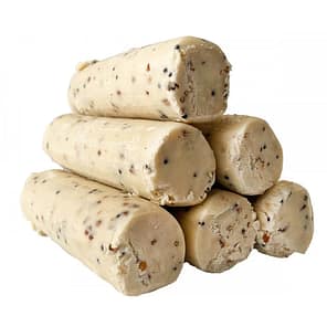 Pyramid stack of 6 suet logs wild bird food