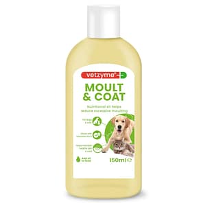 Vetzyme Moult & Coat Oil New Bottle 1080