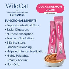 Woolf WildCat Creams Duck Salmon Functional beneifts 1080px