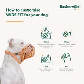 Baskerville Wide Fit Muzzles Customize Infographics 1080