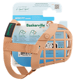 Baskerville Wide Fit Dog Muzzle on display card