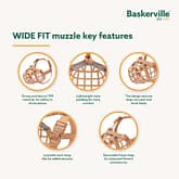 Baskerville Wide Fit Muzzles key Features Infographics 1080