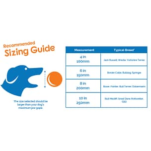 Boomer Ball - Indestructible Dog Toy 1 Boomer Ball Size Guide
